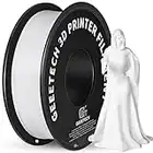 GEEETECH Filamento PLA 1.75 mm 1kg Spool per Stampante 3D, PLA Bianco