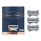 King C. Gillette Cuchillas de Afeitar Hombre para Máquina de Afeitar con SkinGuard, Paquete de 3 de Recambios