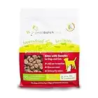 Smallbatch Pets Freeze-Dried Beef Bites for Dogs & Cats, 7 oz, Made in The USA, Organic Produce, Humanely Sourced Meat, Single Source Protein, Mixer & Topper, Healthy, with Papaya and Probiotics
