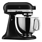 KitchenAid 5-Qt. Tilt-Head Stand Mixer KSM150PSBM Artisan Series, 5 Quart, Black Matte