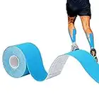 Cinta Kinesiología Tape, Venda Neuromuscular Adhesiva, Alivio Dolor Muscular, Elásticas, Impermeable, Vendaje Kinesiológico, Apto Para Múltiples Zonas, Rollo, 2.5cmx5m, Azul