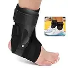 Ankle Support Brace with Side Stabilizers for Men & Women for Sports Injury Recovery Ankle Sprain Compression, Arthritis, Achilles,Tendon, Foot Pain Relief, for Basketball Soccer Volleyball 1 Piece(M)