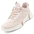 Beita Womens Running Shoes Fashion Sneakers for Teen Girls Breathable Walking Shoes, Beige, 6.5