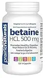 Prairie Naturals Betaine hcl 500mg vcaps 120 Count