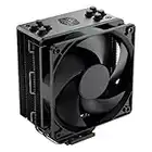 Cooler Master Hyper 212 Black CPU Air Cooler, Silencio FP120 PWM Fan, Anodized Gun-Metal Brushed Nickel Fins, 4 Copper Heat Pipes for AMD Ryzen AM4, Intel LGA1700/1200/1151 (RR-212S-20PK-R2)