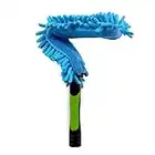 EVERSPROUT Flexible Microfiber Ceiling & Fan Duster (Pole Sold Separately) | 17'' Duster Including Hand-Grip, Removable & Washable Sleeve | Bends to Clean Any Fan Blade | Twists onto Threaded Poles