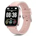 2022 Smartwatch Mujer, 1.69” Reloj Inteligente Mujer Deportivo Impermeable IP68, Pulsera Actividad Inteligente con Pulsómetro Monitor de Sueño Actividad Cronómetros Podómetro para Android iOS (Rosa)