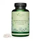 L-Tryptophane Plus Vegavero® | 600 mg | Avec Magnésium Naturel, Valériane et Vitamine B6 | Sans Additifs | Humeur + Sommeil + Anti Stress | 120 Gélules | VEGAN