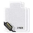 Sillamate 2 Pack 36'' x 48'' Office Chair Mat for Carpeted Floors, Flat Packed, Easy Lay Flat, Heavy Duty Floor Mat,Eco-Friendly Series Studded Carpet Desk Chair Mats