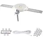 Lava HD8008 360 Degree Omnidirectional HD TV 4K Omnidirectional TV Antenna OmniPro HD8008 + Antenna Installation Kit