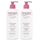 Topicrem - Ultra Hydratant Lait Corps - Hydrate 48h, Relipide, Protège la Peau - Texture Onctueuse, Odeur Délicate - Crème Hydratante pour Peaux Sensibles - Fabrication Française - 2x500 ml