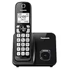 Panasonic Cordless Phone System, Expandable Home Phone with Call Blocking, Bilingual Caller ID and High-Contrast Display, 1 Handset - KX-TGD610B (Black)