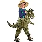 amscan Ride On Green Dinosaur Costume with Light and Sound - 1 PC, Green, Age 3 - 5 Years