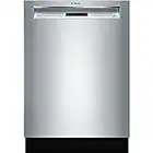 Bosch SHEM63W55N 24" 300 Series Built In Full Console Dishwasher with 5 Wash Cycles,in Stainless Steel