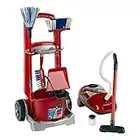 Theo Klein 6742 Vileda Broom Trolley I With lots of Accessories I Battery-Powered Vacuum Cleaner with Suction and Sound Function I for Children Aged 3 years and up