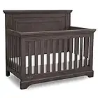 Simmons Kids SlumberTime Paloma 4-in-1 Convertible Crib, Rustic Grey