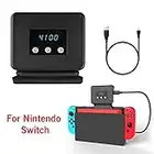 EEEKit Ventilador de Enfriamiento para Nintendo Switch Dock Set Temperatura Enfriador para la Estación de Acoplamiento Original NS, Alimentación por USB, Cable Integrado