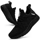 Feethit Womens Running Shoes Lightweight Tennis Shoes Non Slip Walking Gym Workout Slip on Sneakers Black Size 9