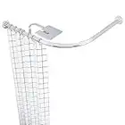 Barre de Douche Extensible Angle,Tringle Rideau Douche sans Percage Courbe,Réglable Tringle à Rideau de Douche, 304 Acier Inoxydable,pour Salle Bain/Baignoire/Magasin Vêtements,C