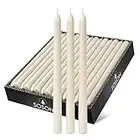 Simply Soson 10 inch Ivory Taper Candles 30 Pack | Ivory Candlesticks | Candle Sticks Bulk | Tapered Candles | Dripless Taper Candles | Long Candles Tall Candlesticks | Dinner Candles | Candles Sticks