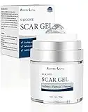 MONTE LUNA Scar Cream, Silicone Scar Gel - Scar Removal and Treatment Cream for Keloids, C-Section, Burn, Surgery, Acne - Physician Formulated Silicone Without Water. Effective for Old and New Scar