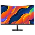 KOORUI 24-Inch Curved Computer Monitor- Full HD 1080P 60Hz Gaming Monitor 1800R LED Monitor HDMI VGA, Tilt Adjustment, Eye Care, Black 24N5C