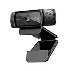 Logitech Webcam C920 HD Pro, Appels et Enregistrements Vidéo Full HD 1080p, Webcam Streaming, Deux Microphones, Petite, Agile, Réglable, PC/Mac/Portable/Tablette/Chromebook - Noir