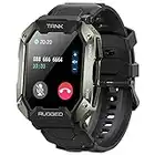 KOSPET Tank M1 PRO Smartwatch Uomo Militare,Chiamata Bluetooth in Vivavoce Impermeabile 5ATM e IP69K con 24 Modalità Sport,Cardiofrequenzimetro/SpO2/Notifiche WhatsApp per Avventura all'Aperta