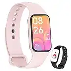 IOWODO R1 Smartwatch donna con ossimetro (SpO2) Monitor Contapassi frequenza cardiaca Sonno Pedometro,Smart Watch donna uomo con notifica messaggi,IP68 impermeabile per Android iOS (2 cinturini)