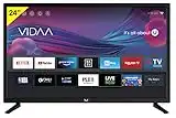 Majestic ST24VD V1 12VOLT - Televisore SMART LED FULL HD 24", Sitema operativo VIDAA, DVB-T/T2 e DVB-S/S2, HEVC MAIN 10, WI-FI, Telecomando, USB, nero