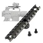 Gexgune 223 Poignée de Transport Amovible M4 M16 Support de Lunette de visée AR15 avec Double Ouverture A2 Rail de visée arrière Picatinny Base de Rail supérieure Standard de 20 mm