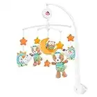 Fehn Musik Mobile Forest - Baby Einschlafhilfe Musikspielzeug mit Waldtieren - Spieluhr Melodie "Weißt du wieviel Sternlein stehen" - Musikmobile Babybett Zubehör Spielzeug für Babys von 0–5 Monaten