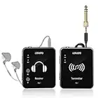 LEKATO MS-1 Wireless in-Ear Monitor System Transmitter and Beltpack Receiver Automatic Pairing 2.4GHz Wireless IEM System for Studio, Band Rehearsal, Live Performance