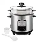 SQ Professional Lustro Stainless Steel Rice Cooker & Steamer 1.8L - 700W