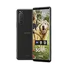 Sony Xperia 5 II 5G Smartphone (15.5 cm (6.1 inch) 21:9 CinemaWide FHD+ HDR OLED Display, Triple Camera System, 3.5 mm Audio Port, Android 12, SIM Free, 8 GB RAM, 128 GB Memory Black