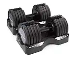 ProForm 50 lb. Select-a-Weight Dumbbell Pair, Black