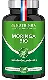 Moringa Oleifera Bio 120 Cápsulas | Superfood Antioxidante Natural Sistema Inmunológico Energía Proteina Vegetal | 330 mg Polvo Moringa con 66 mg de Proteina Apto para Veganos | Fabricado en Francia