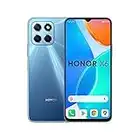 HONOR X6 Mobile Phone, 6.5 Inch Dual SIM Unlocked Smartphone, 50MP Triple Camera, 5000mAh, 4GB+64GB, Android 12 (2 Year Warranty), Ocean Blue