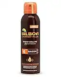 Bilboa Carrot Plus, Spray Solare Multiposizione SPF 6, Spray Abbronzante Corpo, Formula con Betacarotene per Abbronzatura Intensa e Duratura, Resistente all'Acqua, Dermatologicamente Testato, 150 ml