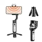 hohem iSteady V2 Gimbal Stabilizer for Smartphone,3-Axis Handheld Professional Video Stabilizers with Grip AI Tracking Type-C Reverse Charging Adjustable LED Video Light for Vlog Live YouTube TikTok