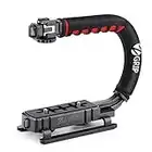 Zeadio Stabilizing Handheld Stabilizer Handle Grip with Accessory Mount for Camera Camcorder DSLR DV Video, Canon Nikon Sony Panasonic Pentax Olympus Camcorders