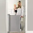 Momcozy Retractable Baby Gate, 33" Tall, Extends up to 55" Wide, Child Safety Baby Gates for Stairs, Doorways, Hallways, Indoor, Outdoor