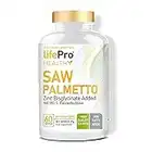 Life Pro Saw Palmetto 160mg - Suplemento alimenticio natural de alta potencia para ayudar a la próstata - Fórmula con bisglicinato de zinc - 60 cápsulas veganas - Fabricado en España