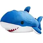 ARELUX 23.6" Large Blue Shark Plush Pillow, Stuffed Animal Toy, Kids Gifts for Birthday, Valentine, Christmas