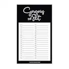 Bliss Collections Grocery List Pad for Fridge, Groceries and Shit Funny Tear off Notepad for Refrigerator, 4.5 x 7.5 inches, 50 Sheets