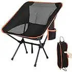 Nestling® Portable Ultralight Folding Chair Camping Chair for Outdoor, Camping, Picnic, Fishing, Hiking and More (Orange)