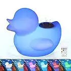 uuffoo Glowing Floating Pool Lights Bluetooth Speaker with Remote Control Wireless Rechargeable LED Duck Pool Floating Light IP67 with 16 Colors LED Lights