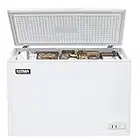 KITMA Chest Freezer - 7 Cu.Ft Reach-In Freezer Chest - Solid Door Deep Freezer with Wire Storage Basket, White