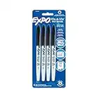 EXPO Vis-A-Vis Wet-Erase Overhead Transparency Markers, Fine Point, Black, 4-Count