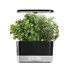 AeroGarden Harvest Indoor Garden Hydroponic System with LED Grow Light and Herb Kit, Holds up to 6 Pods, Black